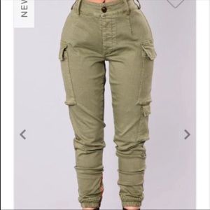 Olive cargo pants *SOLD*